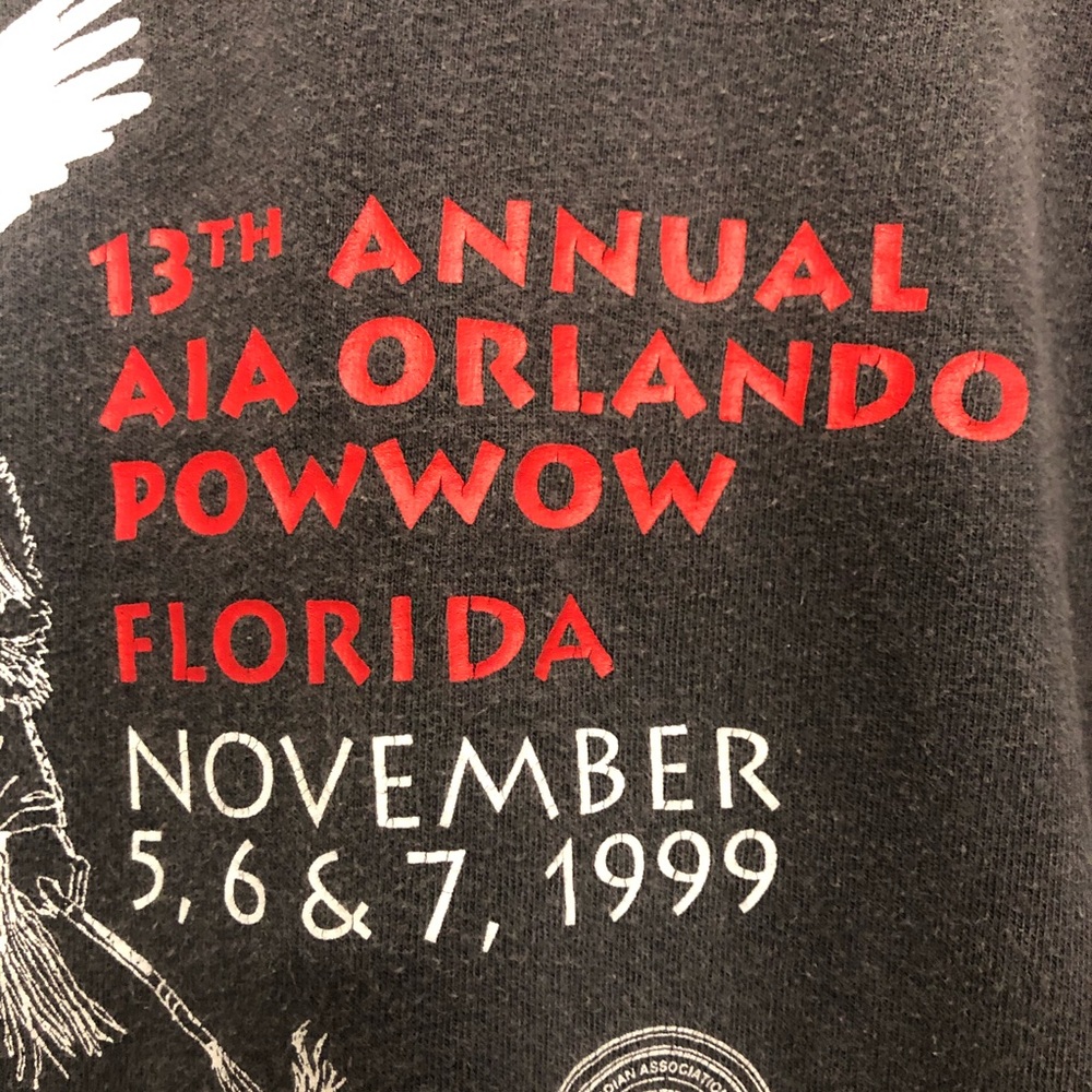 Native American aia orlando powow 99 shirt vtg - Picture 4 of 7